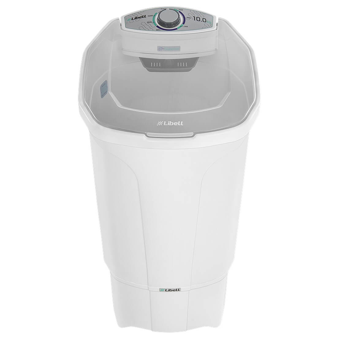 Máquina de Lavar Roupas Semiautomática Libell 10kg 5 Programas Timer Dispenser Tanquinho