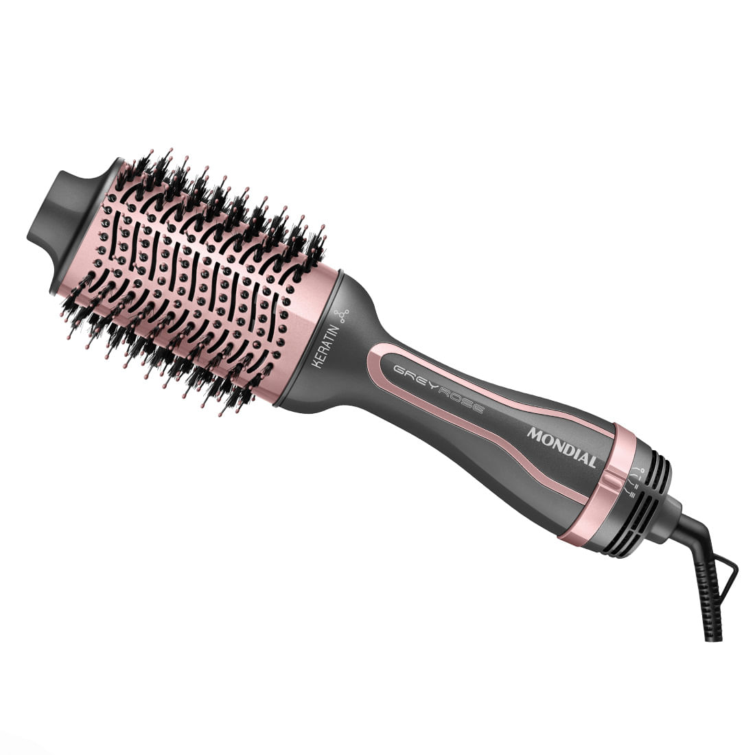Escova Secadora Mondial ES-11-BI Revestimento Com Queratina 1200W 3T Cabo 360°