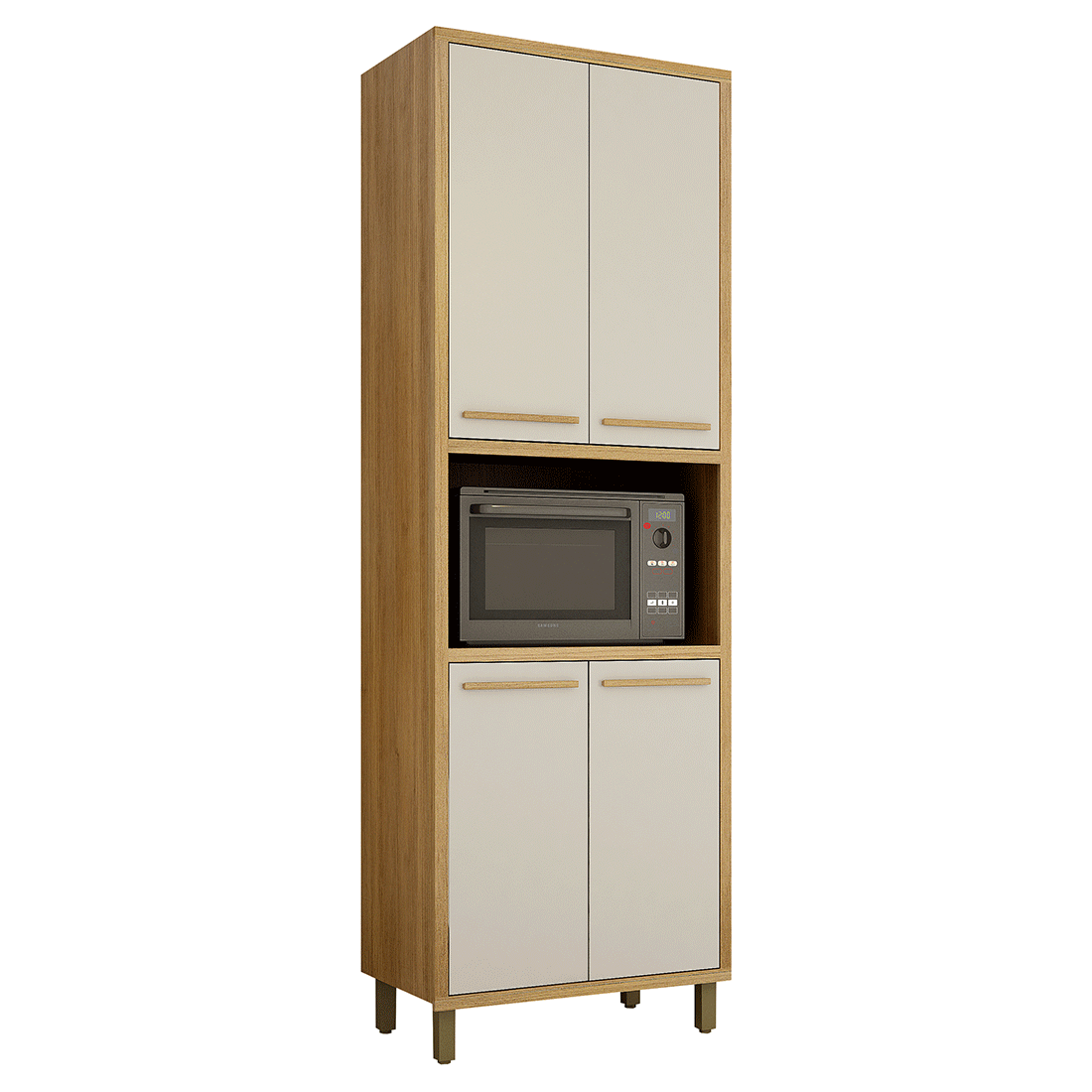Armário de Cozinha Paneleiro 4 Portas Rubi 73cm
