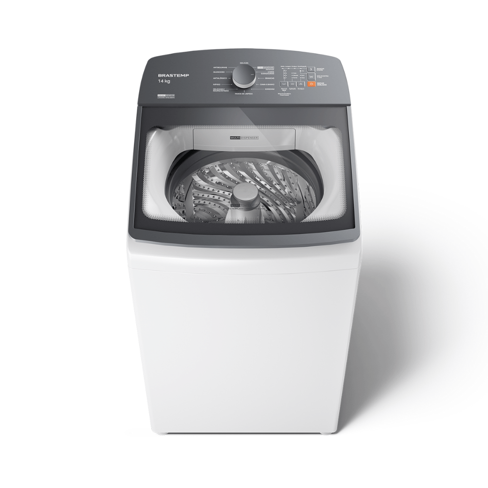 Lavadora 14Kg Brastemp com Smart Sensor e Design Compacto - BWF14AB